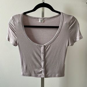 Sunday Best Holly top in Munro Mauve sz S